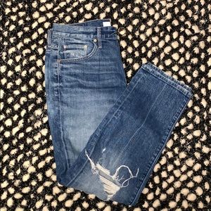 MOTHER DENIM WITH ZIPPER DETAIL SIZE26